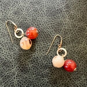 Murano Glass Earrings Dangle Multicolor